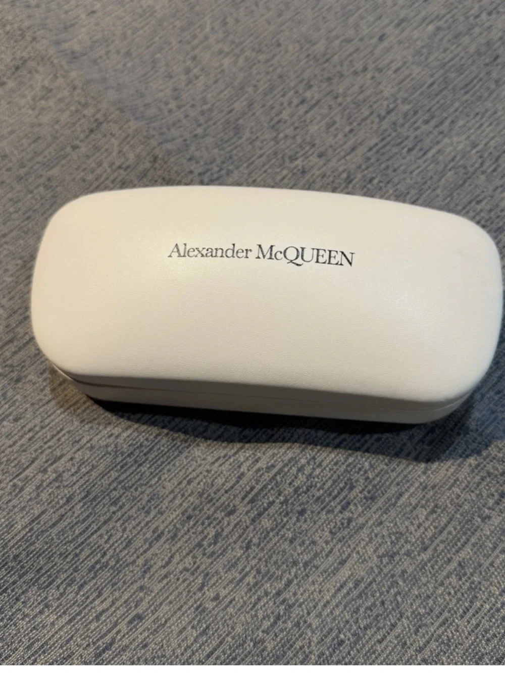 Alexander McQueen White Hard Eyewear Case